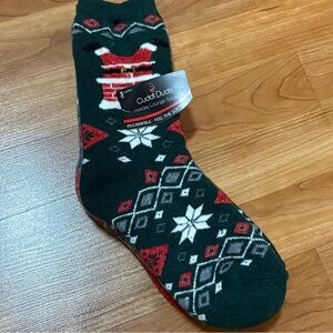 CUDDL DUDS Ladies Holiday Plush Fill One Size 4-10 Sock 3-Pack